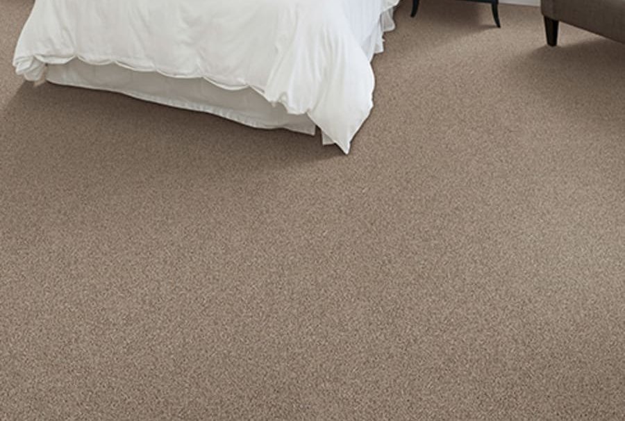 Bedroom with carpet